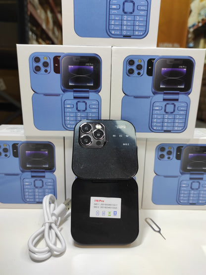 Teléfono plegable con doble pantalla  i16 Pro negro - additional image 1