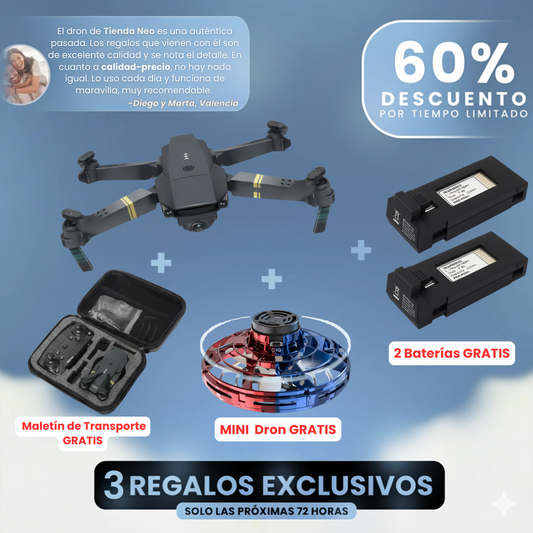 AeroVision X Pro™ + Mini Dron + 2 Baterías + Maletín